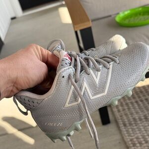 New Balance Gray Kids cleats